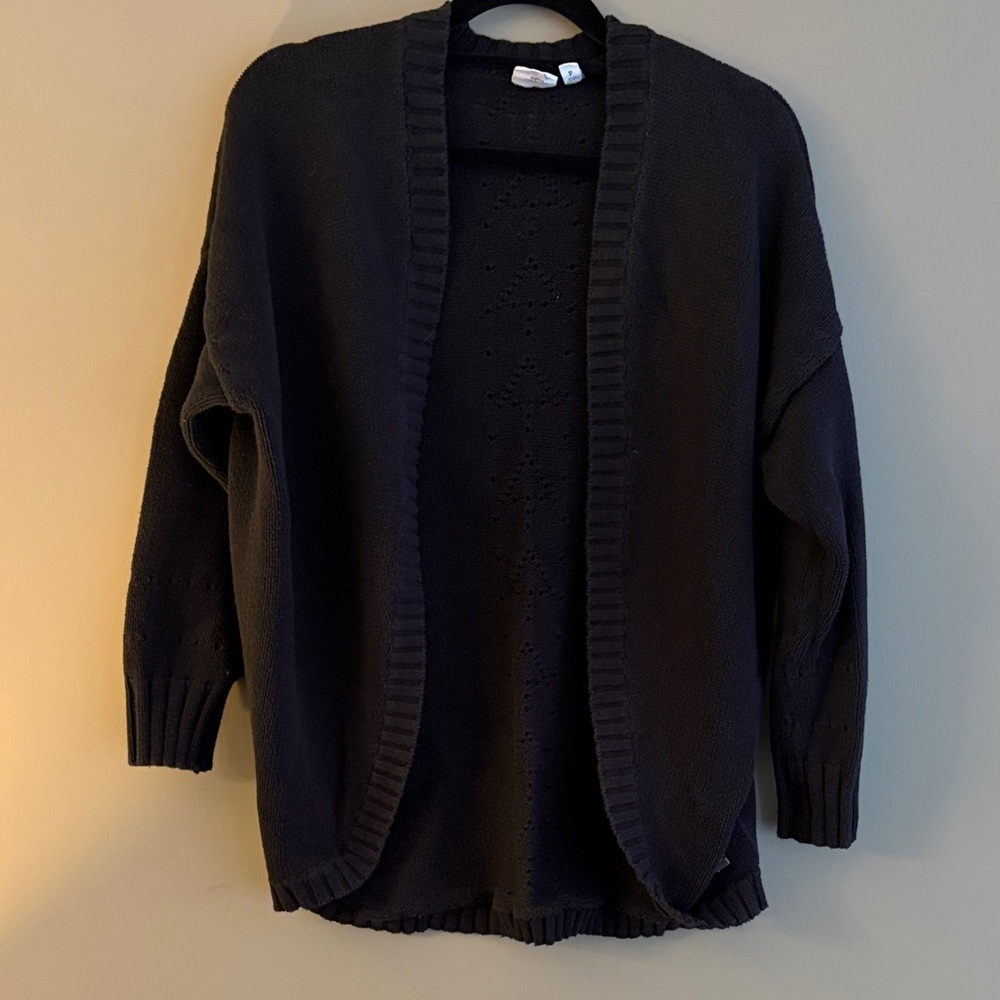 TENTREE Black Cocoon Cardigan Sweater size small - Picture 2 of 10